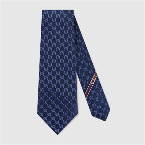 navy blue gucci necktie|Gucci Necktie Regular Tie Gg Pattern Silk Navy Blue /Yt Oh .